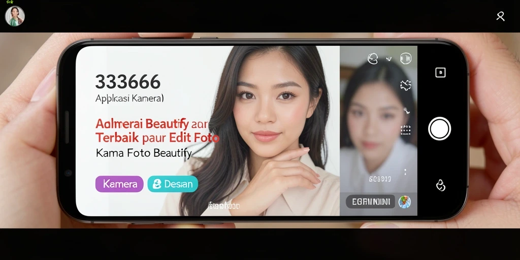 Antarmuka aplikasi 333666 yang menarik untuk edit foto.