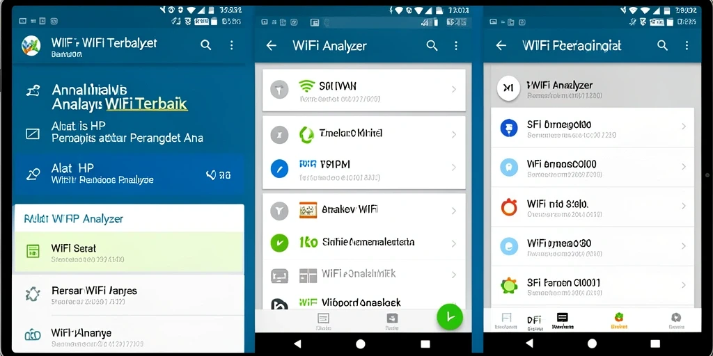 Tampilan antarmuka BARU01 yang menampilkan analisis jaringan WiFi.