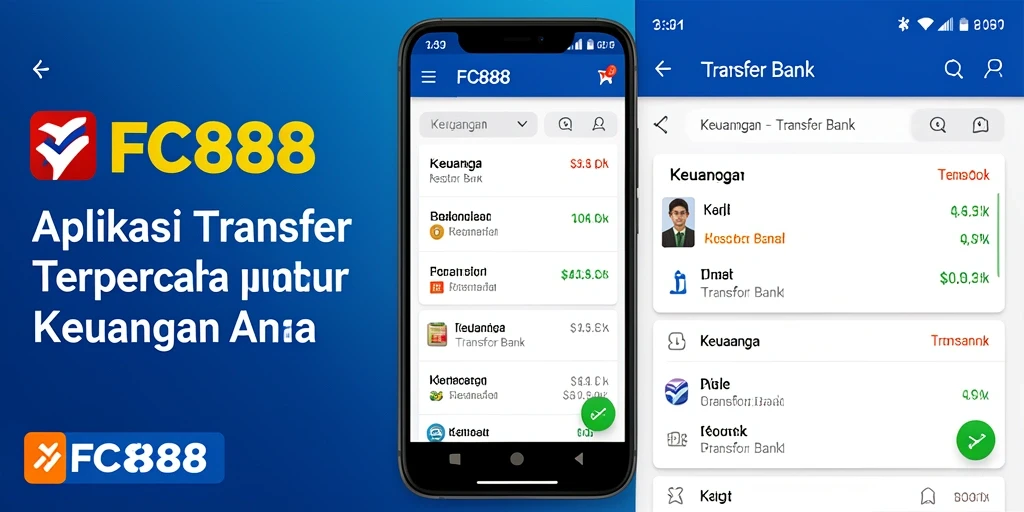 Antarmuka FC888 yang sederhana dan efisien untuk Transfer Bank.