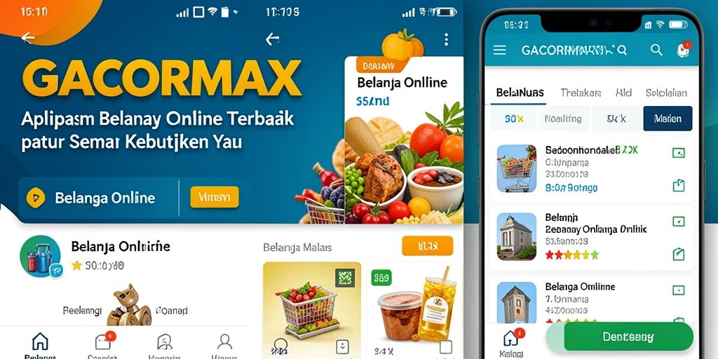 Tampilan antarmuka GACORMAX untuk Belanja Online yang intuitif.