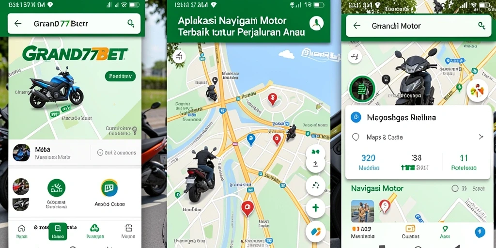 Antarmuka aplikasi GRAND77BET yang memudahkan navigasi motor.