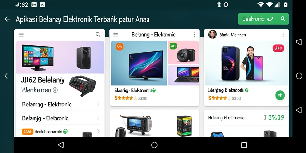 Tampilan antarmuka aplikasi JJ62 yang menarik dan mudah digunakan.