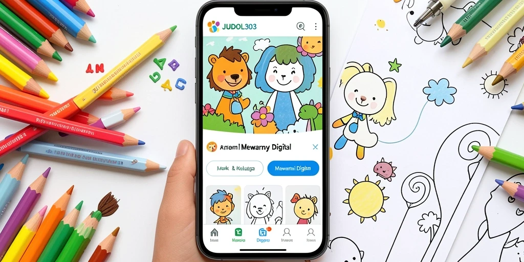 Tampilan antarmuka aplikasi JUDOL303 yang interaktif dan ramah anak.