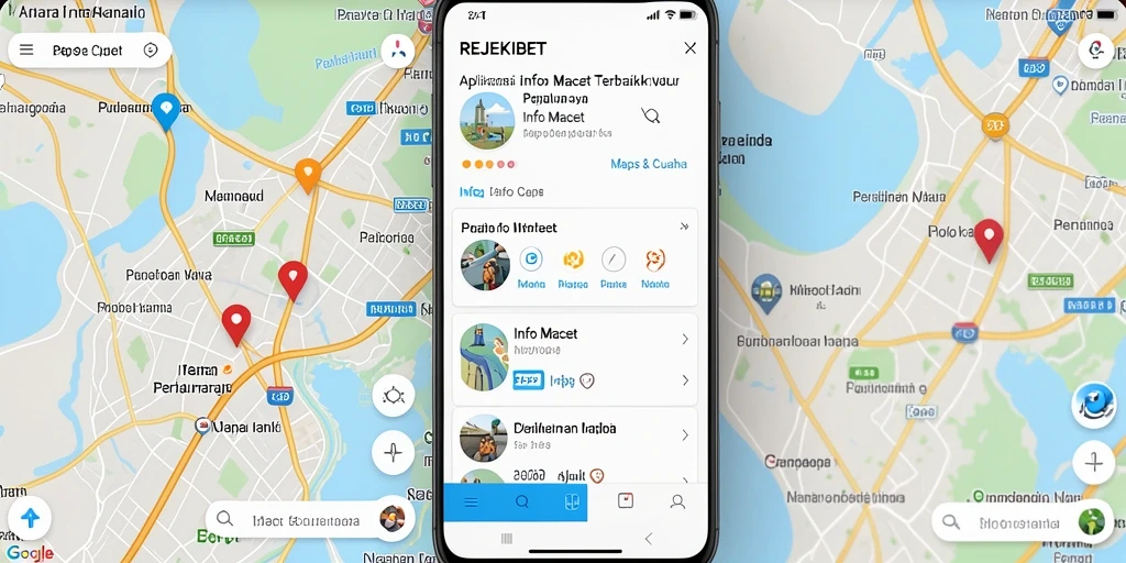 Antarmuka REJEKIBET menampilkan peta kemacetan lalu lintas secara jelas.