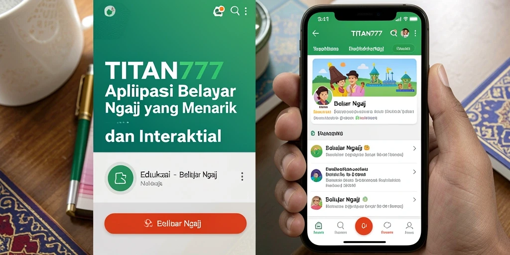 Antarmuka aplikasi TITAN777 yang sederhana dan ramah pengguna.